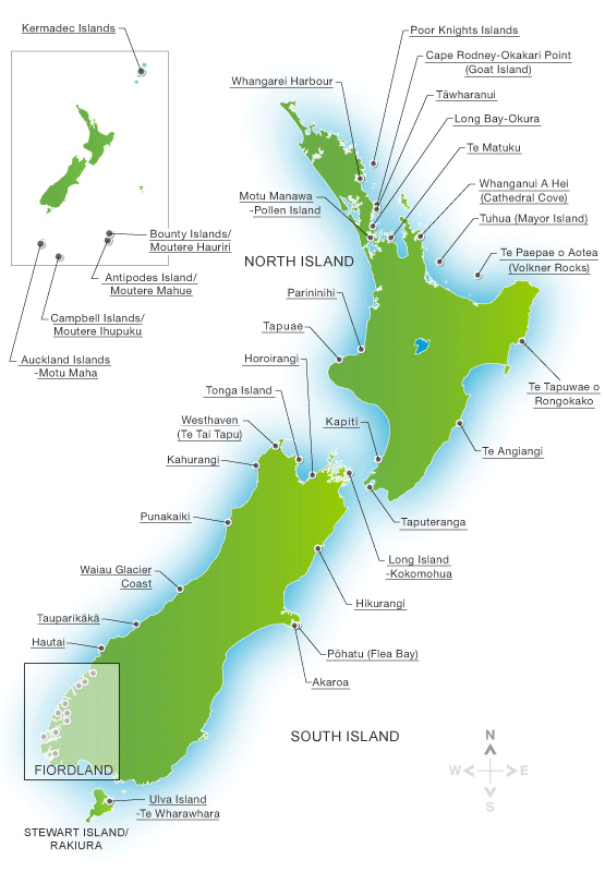nz marine reserves map new